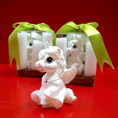 Khuôn Silicon - Động Vật - Ngựa Pony 2 Mảnh Ngồi  7.5cm