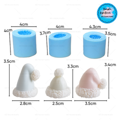 Khuôn Silicon - Noel Set 3 Nón