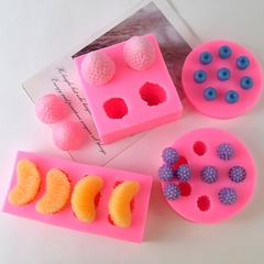 Khuôn Silicon - Trái Cây Berry - Việt Quất - BlueBerry 8c