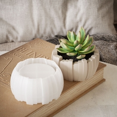 Khuôn Silicon - Chậu Cây - Chậu Khía 10cm