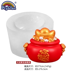 Khuôn Silicon - Hủ Vàng - 6.3cm SL59