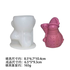 Khuôn Silicon - Động Vật - Người Tuyết Cầm Gậy