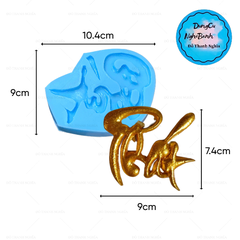 Khuôn Silicon - Chữ Thư pháp - Phát