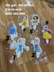 Phụ Kiện Trang Trí Cắm Giấy 50 Thẻ - số 4 công chúa vàng