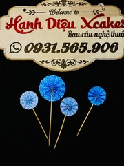 PKC-Set Cắm Quạt Phụ Kiện Trang Trí Bánh