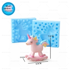 Khuôn Silicon - Động Vật - Ngựa Pony 2 Mảnh 7.5cm