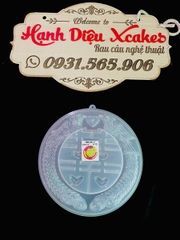 RNL15 - Khuôn Nhựa RCT - Tròn 20cm - Song Hỷ Loan Phụng 19 Cao 4.5Cm