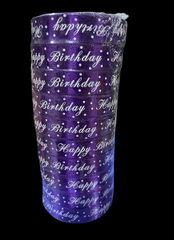 Ruy Băng Trang Trí - 2cm Chữ HPBD -  Đỏ tươi
