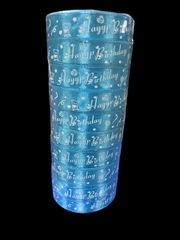 Ruy Băng Trang Trí - 2cm Chữ HPBD -  Đỏ tươi