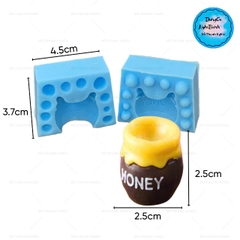 Khuôn Silicon - Động Vật - Gấu Honey 2 Mảnh 2.5cm