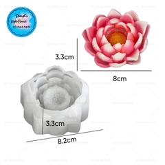Khuôn Silicon - Hoa Sen Thái Nở - Sen 8cm