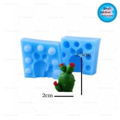 Khuôn Silicon - Sen Đá 2 Mảnh - Đứng Chỉa 2.5cm