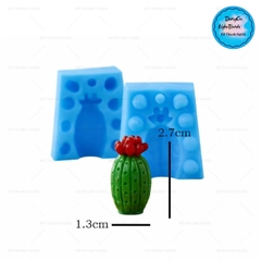 Khuôn Silicon - Sen Đá 2 Mảnh Khía 2.7cm