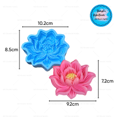 Khuôn Silicon - Mặt Ép Hoa Sen - Ép Sen Nhụy 9.5cm
