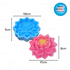 Khuôn Silicon - Mặt Ép Hoa Sen - Ép Sen Nhụy 9cm