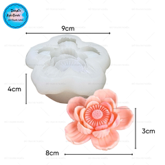 Khuôn Silicon - Hoa Sen Thái Nở - Hoa Sen Mã D 8cm
