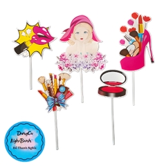 Set Cắm Cô Gái Phụ Kiện Trang Trí Bánh