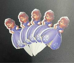 Set Cắm Giấy - 50 Thẻ -CÔNG CHÚA VÁY TÍM