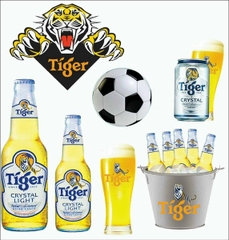 Set Cắm Tiger Vàng Phụ Kiện Trang Trí Bánh