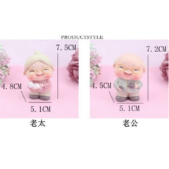 Set Ông Bà Thọ Phụ Kiện Trang Trí Bánh
