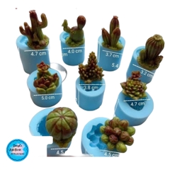 Khuôn Silicon - Sen Đá ĐỨNG  - Set - #6 4.7x4.8cm