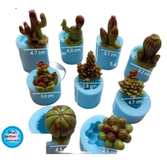 Khuôn Silicon - Sen Đá ĐỨNG  - Set - #6 4.7x4.8cm