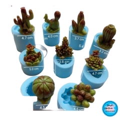 Khuôn Silicon - Sen Đá ĐỨNG  - Set - #6 4.7x4.8cm