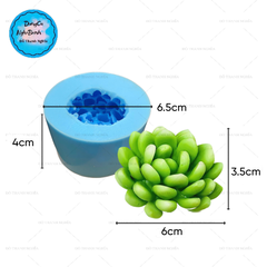 Khuôn Silicon - Sen Đá TIA - Liên Đài 6x3.5cm M2