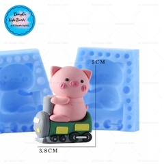Khuôn Silicon - Xe Cộ - Xe Heo 2 Mảnh