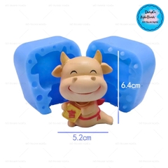 Khuôn Silicon - Động Vật - Trâu 2 mảnh 6.4cm M05