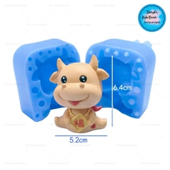 Khuôn Silicon - Động Vật - Trâu 2 mảnh 6.4cm M07