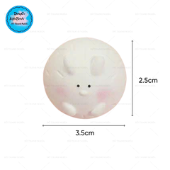 Khuôn Silicon - Động Vật - Chuột Thỏ Tròn 4.5cm