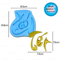 Khuôn Silicon - Chữ Thư pháp - HP - Tết