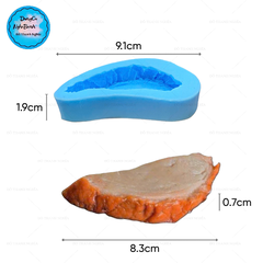 Khuôn Silicon - Món Ăn - Miếng Thịt - Oval 8.1cm