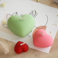 Khuôn Silicon - Trái Tim Kiểu - Lưới 5-7.5cm Set 3c