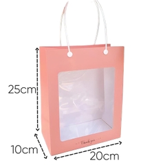 Túi Giấy - Quai Xách - Vuông 20x25x10cm - Túi Hồng