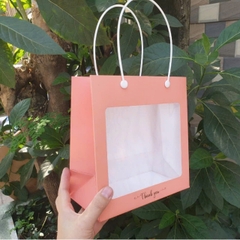 Túi Giấy - Quai Xách - Vuông 20x25x10cm - Túi Hồng