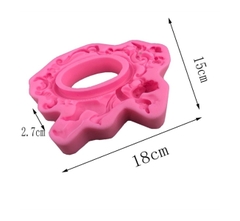 Khuôn Silicon - Vòng Tròn Thiên Thần 18cm Vòng Hoa Văn
