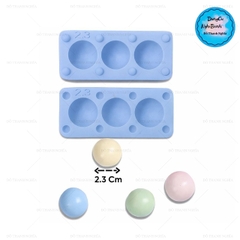 Khuôn Silicon - Vĩ Bi Tròn 2 Mảnh 3C 2.3cm