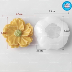 Khuôn Silicon - Khuôn Hoa Cúc Cánh Bầu J-5599 KT