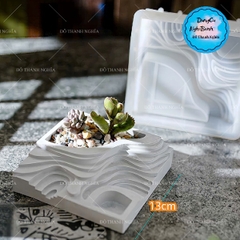 Khuôn Silicon - Đế Bậc Thang Vuông 15cm