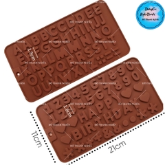 Khuôn Silicon - Chữ Số - Set 2 - 5cm - Nâu