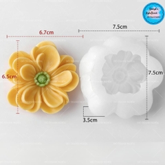 Khuôn Silicon - Khuôn Hoa Mẫu Đơn J-5597 KT