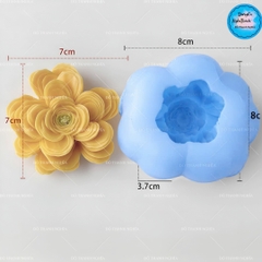 Khuôn Silicon - Khuôn Hoa Mẫu Đơn J-5601