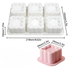 Khuôn Silicon - Vĩ Đế Vuông Khía 6c