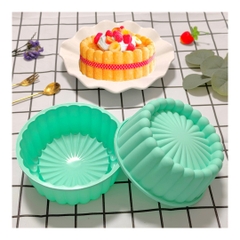 Khuôn Silicon - Đế - Quạt Thanh Viền - 24cm
