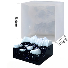 Khuôn Silicon Núi - Khuôn Núi - #3 - Vuông 3.9cm