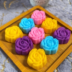 [10 cup] Khuôn Silicon - Cup Set 5cm - M55 - Hoa Hồng Nhọn