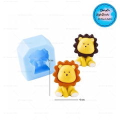 Khuôn Silicon Động Vật Con Sư Tử 5cm