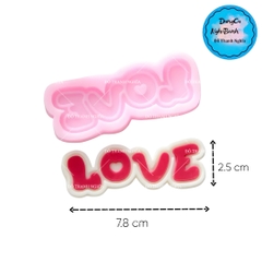 Khuôn Silicon - Chữ Love 7.8cm